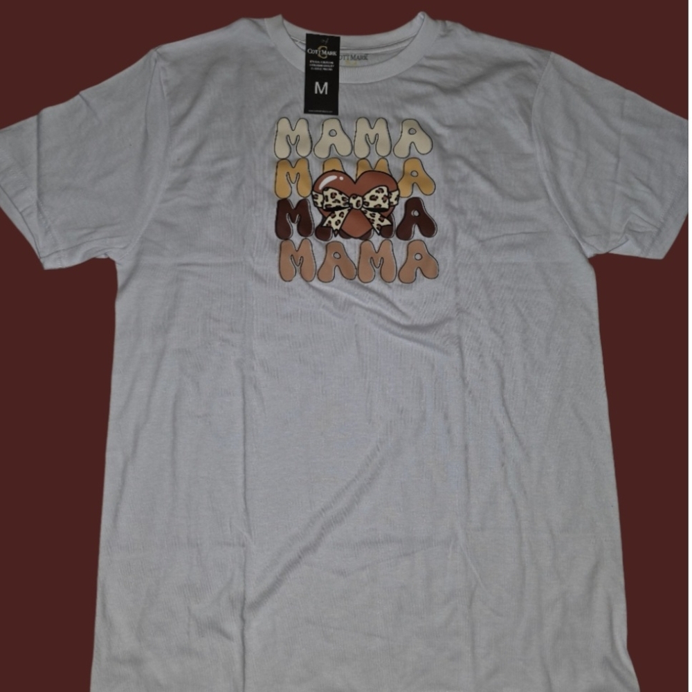 Gildan White 'Mama' Graphic Men's T-Shirt